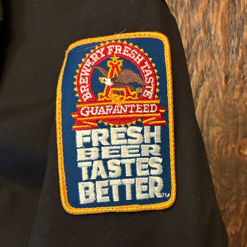 Budweiser Black Jacket With Logo Patch - image 2